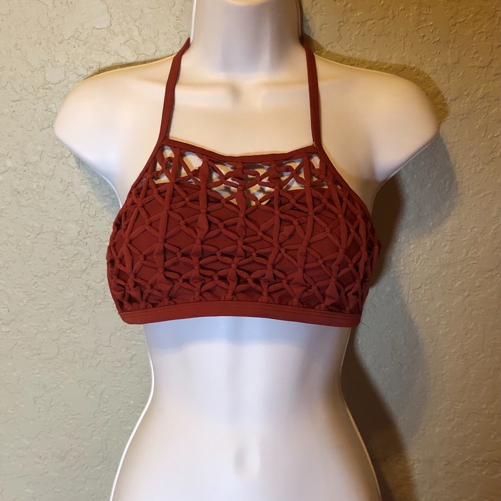 Rust colored bikini top